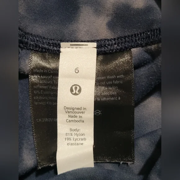 Lululemon Align Pant Size 6 Diamond Dye Lunar Rock True Navy 28" - Picture 4 of 6